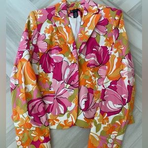 Floral blazer